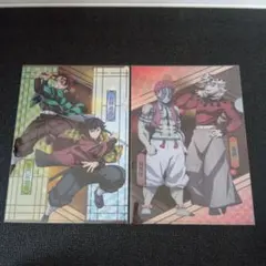 鬼滅の刃　クリアファイル　猗窩座　童磨　冨岡義勇　炭治郎　くら寿司