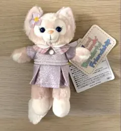 【ダッフィー&フレンズ】リーナベル　ぬいぐるみ　バッジ ウェアスマイルズグロウ