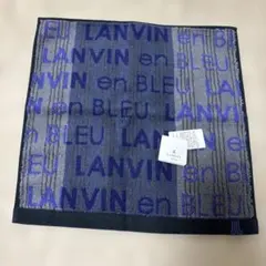 新品　LANVIN en Bleu ハンカチ タオルハンカチのサムネイル