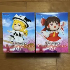 東方Project ゆっくり風デフォルメフィギュア 博麗霊夢・霧雨魔理沙 セット
