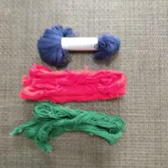 刺し子糸 セット 青 赤 緑