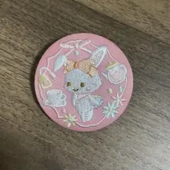 サンリオ刺繍缶バッジ　ウィッシュミーメル