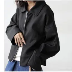 antiqua アンティカ ジップジャケット ブラック 黒