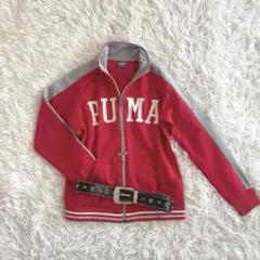 00s y2k PUMA ドット柄ロゴ　トラックジャケット　スポーツmix 海外