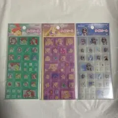 ディズニープリンセス　タイルシール　3点セット