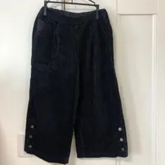GU   コーデュロイ　ワイドパンツ　140
