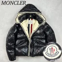 美品　MONCLER BRANSON ダウンジャケット 00 XXS ブラック MONCLER（モンクレール） 美品/ BRANSON ブランソン フード付ダウン
