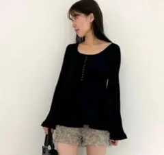 SNIDEL 2way バックディテールペプラムプルオーバー