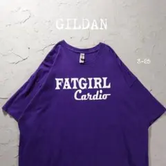 GILDAN Tシャツ FATGIRL パープル