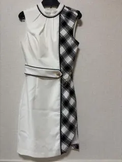 GLAMOROUS by Andy ホワイトチェックドレス