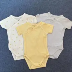 PETIT BATEAU オーガニックコットンロンパース 3点セット 6m