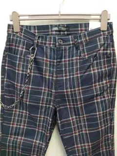 ZARA スキニーパンツ チェック