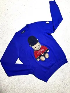 【極美品】♥キャロウェイ♥レディースBearニットセーターレディース（M)ブルー