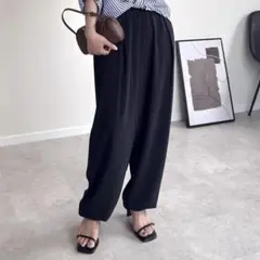 【GU】ドレープバルーンパンツ　S 黒