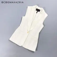 BCBGマックスアズリア バックジップデザインジレ 白 XXS*GD1092