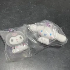 サンリオ ふわわフロッキーマスコット シナモロール クロミ　2個セット　ガチャ