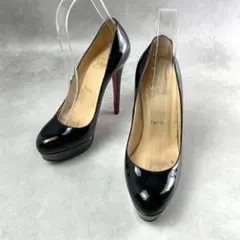 Christian Louboutin エナメル パンプス 黒 35 - メルカリ