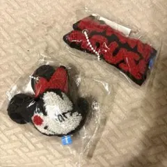 d*3様 ミニーちゃん　キーホルダー　ディズニー　お揃い　ペア　プレゼント　２つ