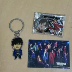 川村壱馬会場限定ガチャ首振りチャーム、岩谷翔吾、RAMPAGE缶バッジ、カード