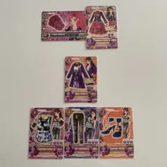 アイカツカード 5枚セット 紫吹蘭 ノーマルカード ノーブランド