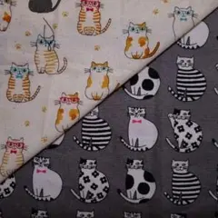 猫柄 生地