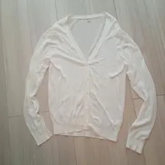 UNIQLO ユニクロ アイボリー 長袖 カーディガン Lサイズ レディース