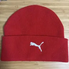 PUMA ニット帽 ビーニー レッド ユニセックスのサムネイル