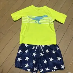 baby GAP 恐竜Tシャツ & H&M 星柄水着 セット