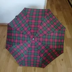 チェック柄 折りたたみ傘