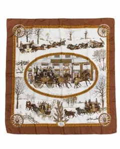 HERMES カレ90 Voyagess en Russie スカーフ - メルカリ