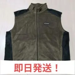 Columbia フリースベスト XXL オリーブグリーン　(33)