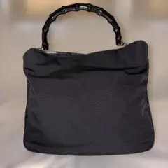 【美品】GUCCI（グッチ） バンブー 2WAY ハンドバッグ ブラック