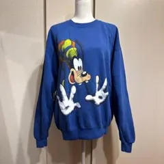 Disney　MADE IN U.S.A　グーフィー　青　サイズL　HR0478