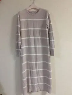 ジェラートピケ ボーダーワンピース