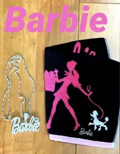 バービー　Barbie アクセサリー　 ネックレス　ハンドタオル　美品