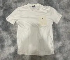 DIESEL ホワイト Tシャツ ポケット付き