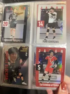 バレーボール 日本代表 トレーディングカード複数枚セット