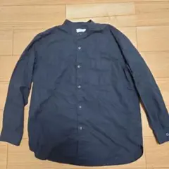 ユニクロ　リネンコットン　バンドカラーシャツ　XL