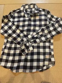 チェックシャツ　ユニクロ　150
