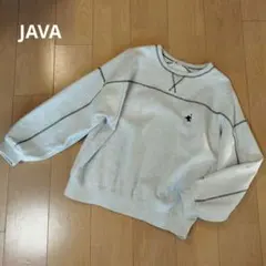 Java ライトグレー スウェット トレーナー裏起毛