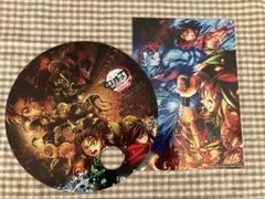 鬼滅の刃　入場者特典　キービジュアルイラストボード＆夏祭り配布うちわ