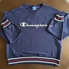 美品　Champion セーター L ネイビー