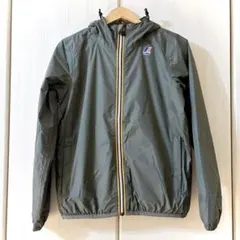 新品 K-WAY ナイロンジャケット 中綿 パッカブル カーキ(XS)