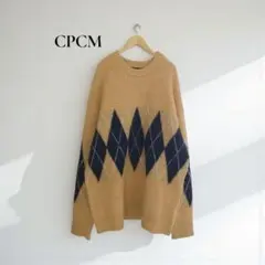✽★CPCM セーター【M】 セーター　アーガイル柄 オーバーサイズ r510