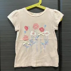 Love&Peace&Money 花柄 Tシャツ 90のサムネイル