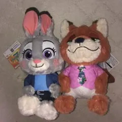 ズートピア 2 ぬいぐるみ　リュック　ジュディ・ホップス & ニック・ワイルド