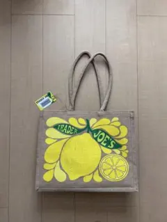Trader Joe'sエコバッグ　レモン柄ライム柄