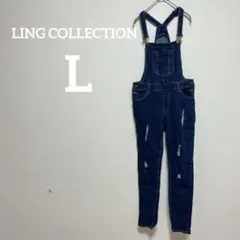 美品✨LING COLLECTION【L】ダメージ サロペット 秋服 かわいい