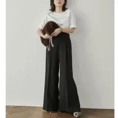 スリット ワイドパンツ