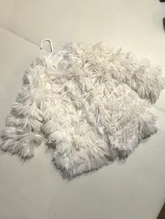 SHEIN ホワイトファーアウター 18-24ヶ月